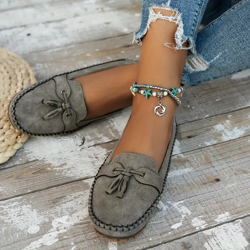 Cheron Paris™ | Ingrid - Mocassins Vintage Orthopédiques