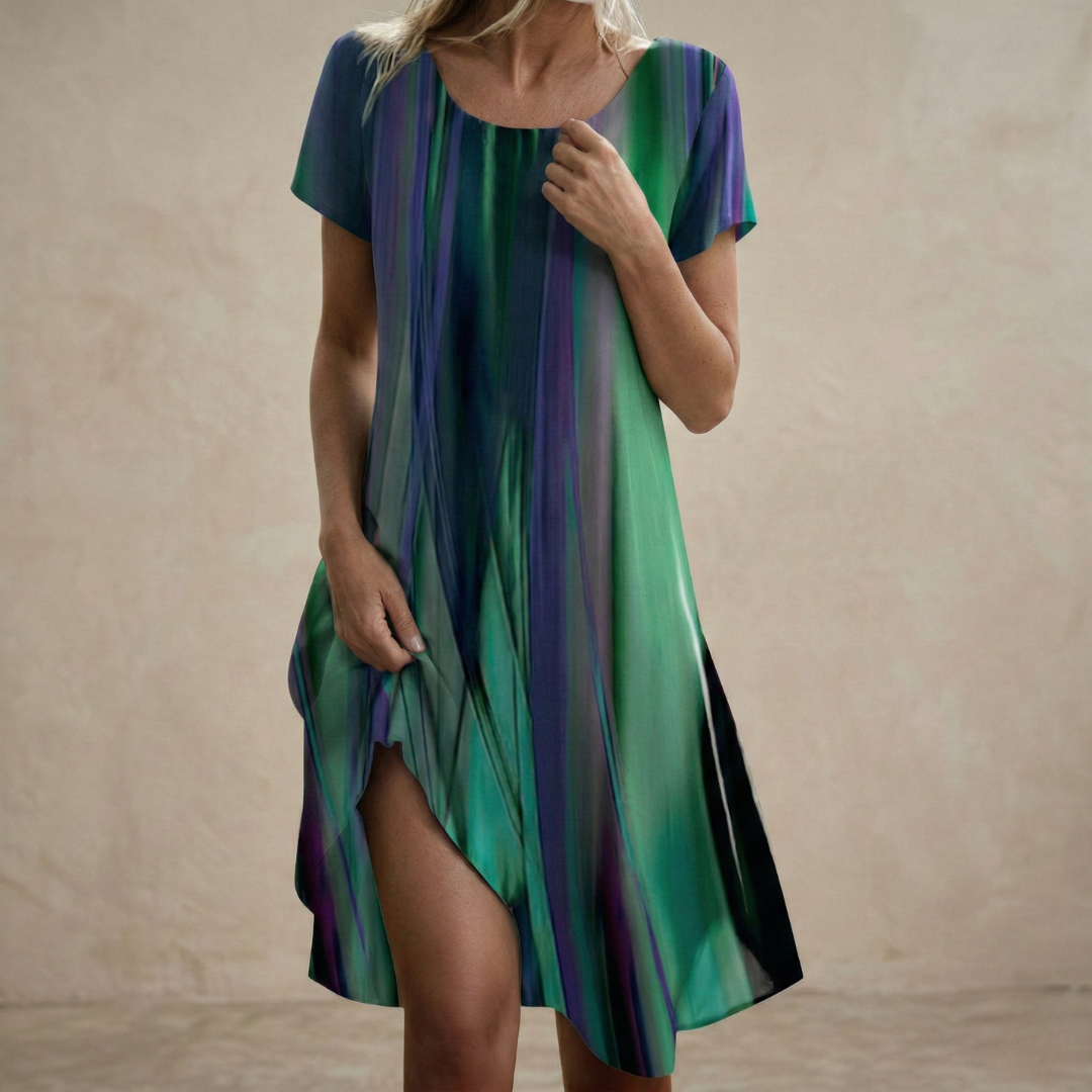 Cheron Paris  | Amandine Robe fluide aux nuances profondes