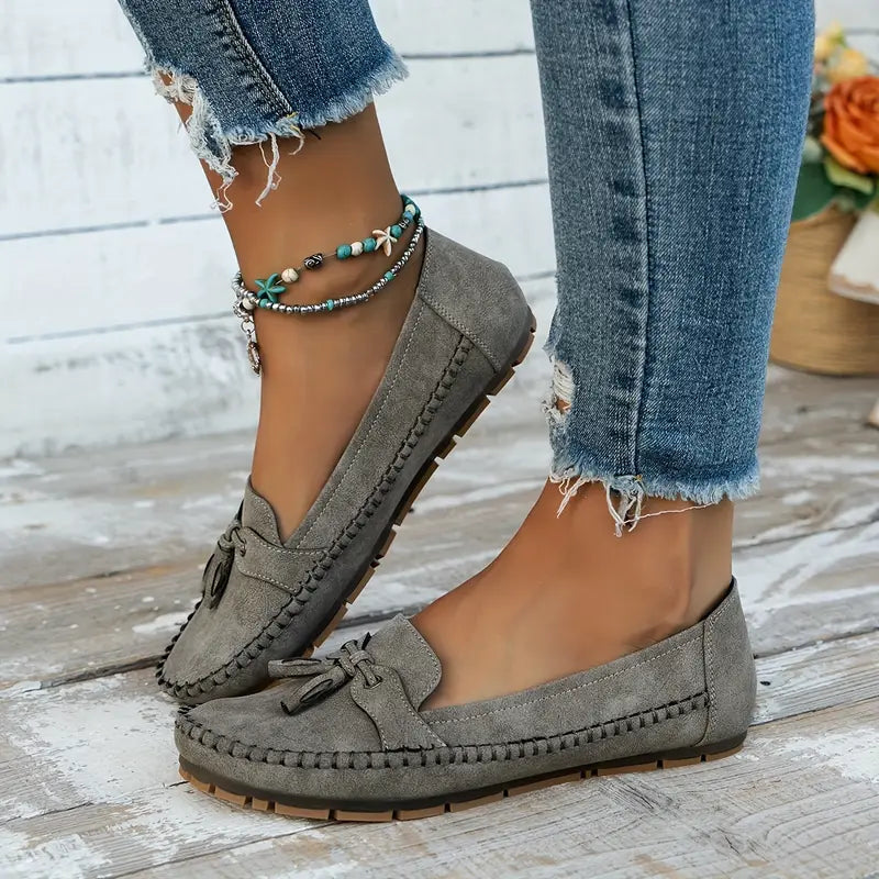 Cheron Paris™ | Ingrid - Mocassins Vintage Orthopédiques